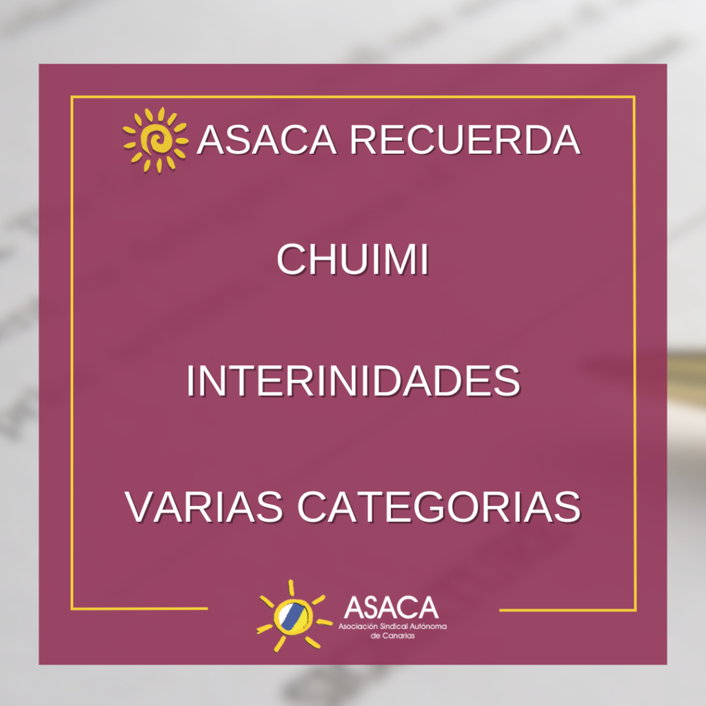 CHUIMI INTERINIDADES VARIAS CATEGORÍAS