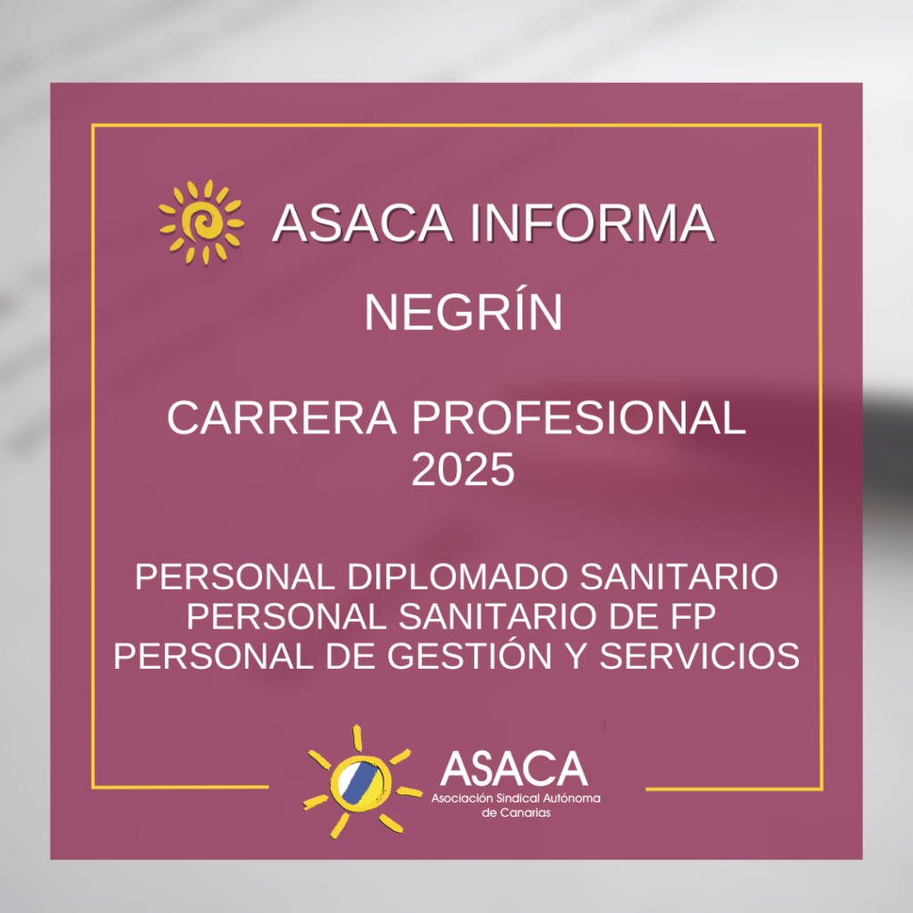 NEGRÍN CARRERA PROFESIONAL 2025 PROVISIONAL DEL PERSONAL DIPLOMADO SANITARIO, PERSONAL SANITARIO DE FP Y PERSONAL DE GESTIÓN Y SERVICIOS