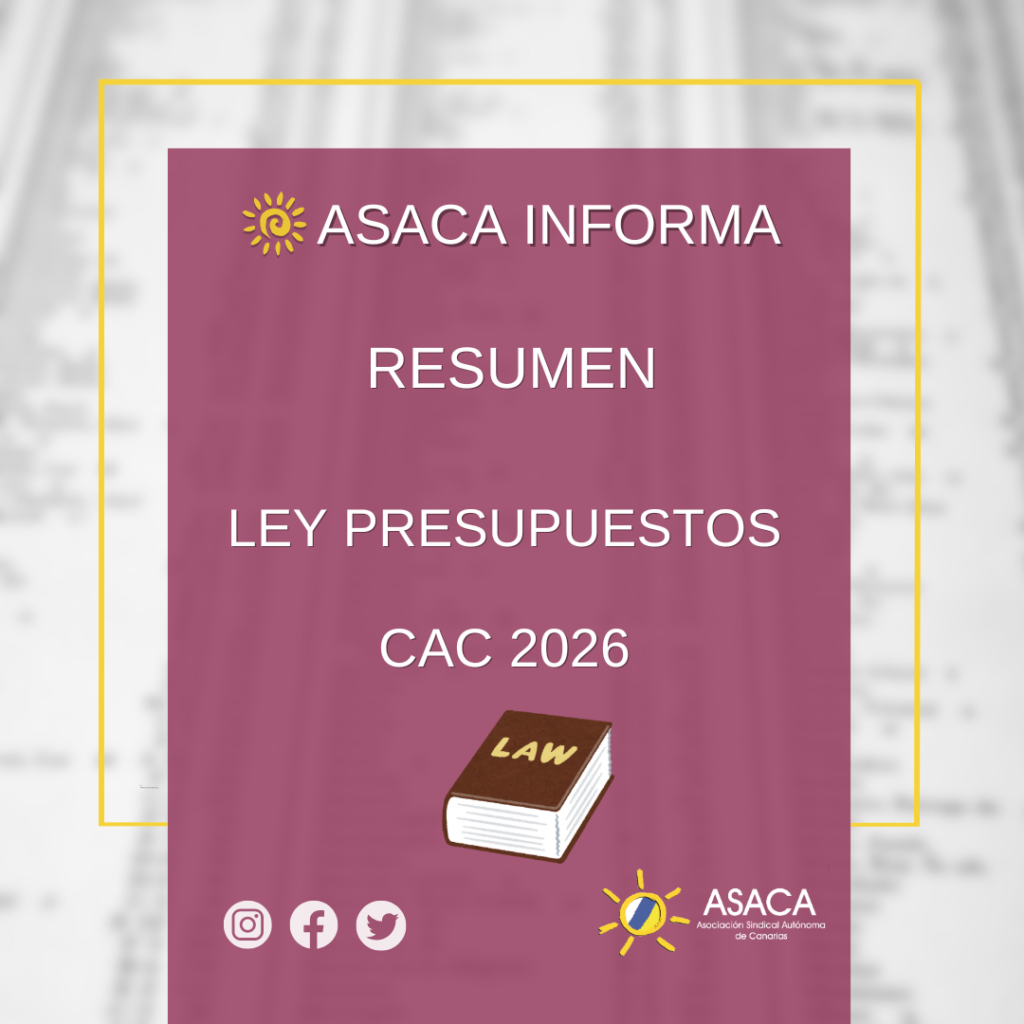 RESUMEN LEY DE PRESUPUESTOS DE LA COMUNIDAD AUTÓNOMA DE CANARIAS 2026 ...