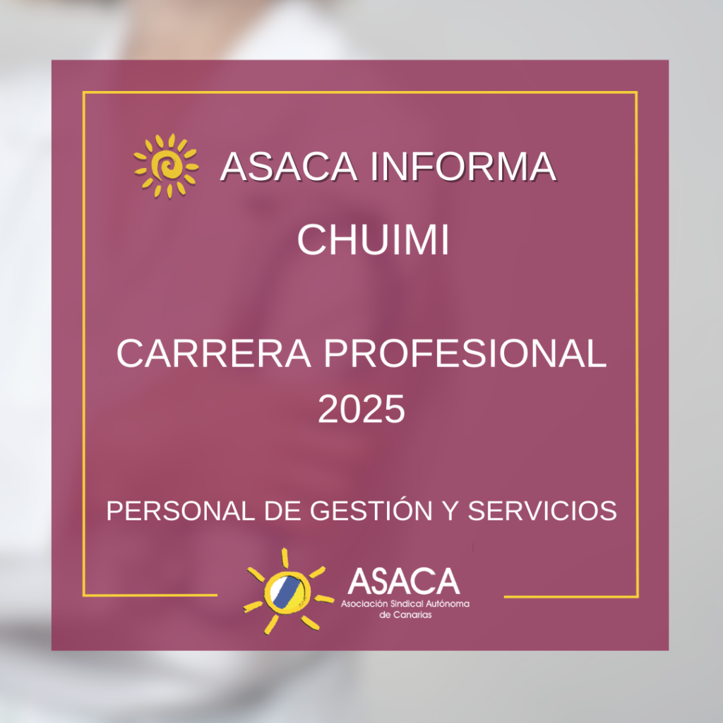 CHUIMI CARRERA PROFESIONAL DEFINITIVA 2025 DEL PERSONAL DE GESTIÓN Y SERVICIOS