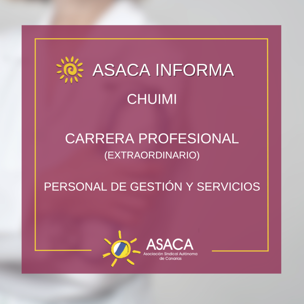 CHUIMI CARRERA PROFESIONAL 2025 5ºGRADO DEFINITIVA DEL PERSONAL DE GESTIÓN Y SERVICIOS