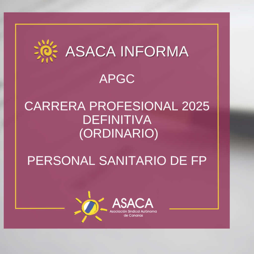 NEGRÍN CARRERA PROFESIONAL 2025 ORDINARIO DEFINITIVA DEL PERSONAL DIPLOMADO SANITARIO